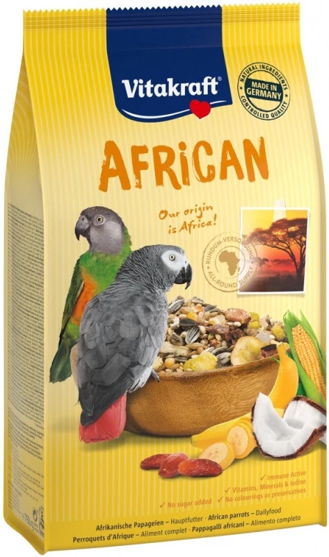Корм для птахів Vitakraft African для великих африканських 750 г (4008239216403)