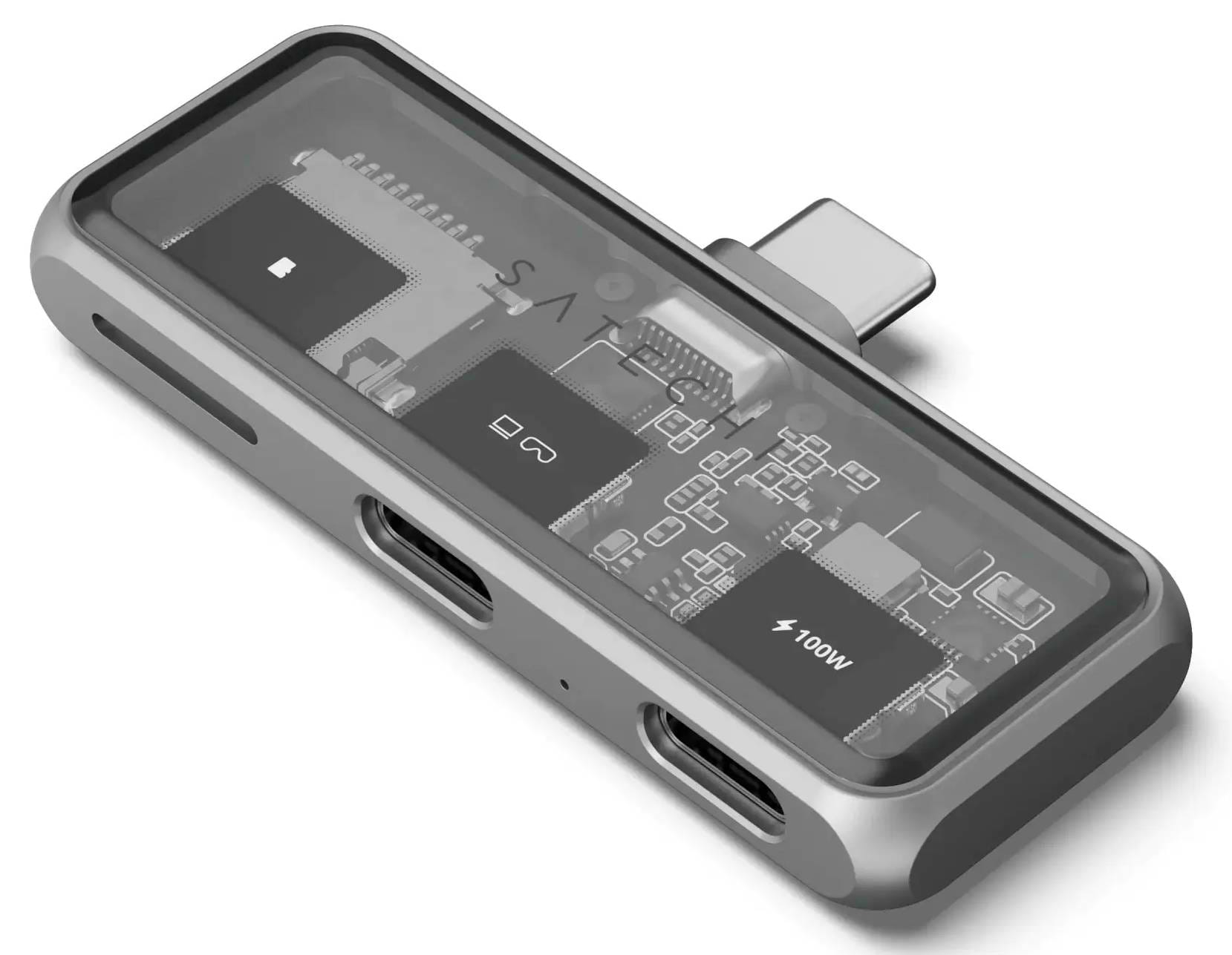 Хаб USB Satechi Mobile XR Hub with microSD Reader Space Grey (ST-HXRSDM)