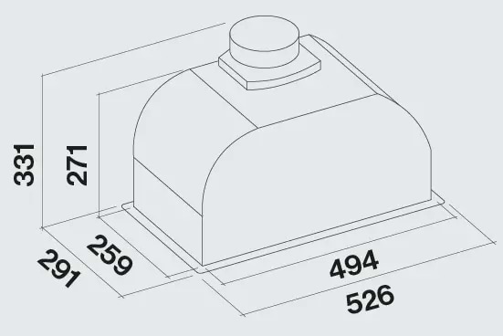 Фото - Вытяжка встраиваемая Falmec GRUPPO INCASSO PLUS 50 black 800
