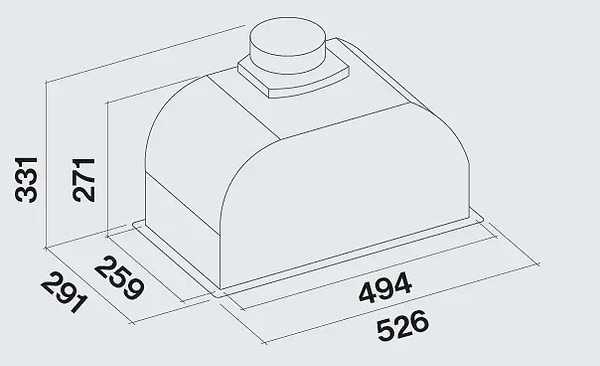 Фото - Вытяжка встраиваемая Falmec GRUPPO INCASSO PLUS 50 нерж. сталь 800