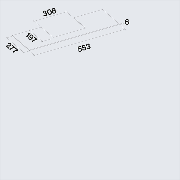 Фото - Витяжка вбудована Falmec VIRGOLA TOUCH 60 чорний 800