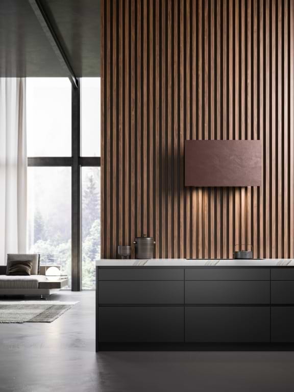 Фото - Витяжка декоративна Falmec COVER 85 теракотове скло 600