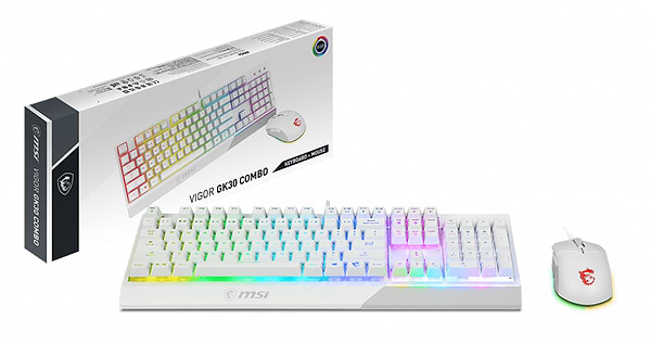 Фото - Клавиатура+мышь MSI Vigor GK30 COMBO WHITE UA (S11-04UA302-CLA)