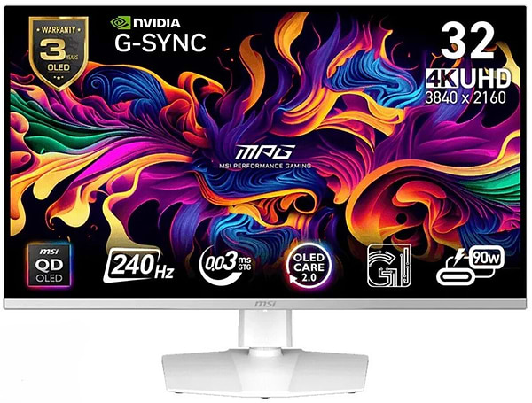 Фото - Монітор ігровий MSI MPG 321URXW QD-OLED