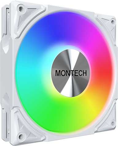 Фото - Корпусный вентилятор Montech METAL PRO 12 ARGB PWM WHT