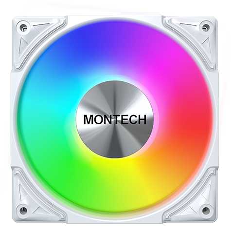 Фото - Корпусный вентилятор Montech METAL PRO 12 ARGB PWM WHT Фото - Корпусный вентилятор Montech METAL PRO 12 ARGB PWM WHT