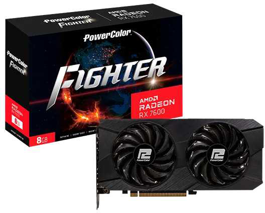Відеокарта PowerColor AMD Radeon RX 7600 8GB GDDR6 Fighter V2 (RX 7600 8G-F/V2)