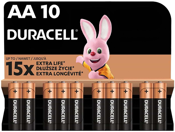 Фото - Батарейка тип AA Duracell MN1500 (LR06) уп. 1x10 шт. (5002508)