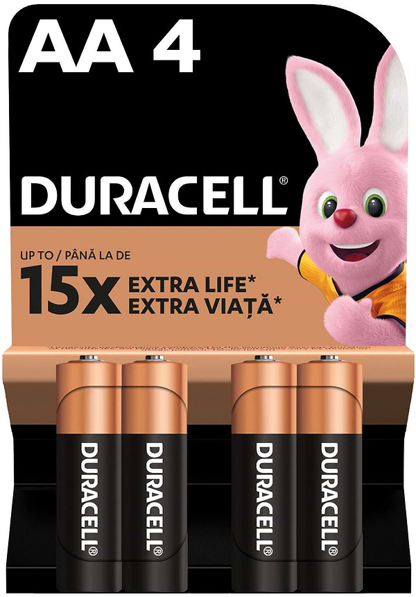 Фото - Батарейка тип AA Duracell MN-1500  (LR-06) 4шт. Блистер