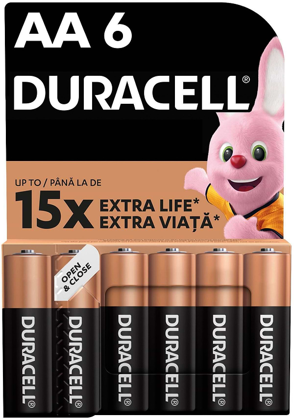 Фото - Батарейка тип AA Duracell MN1500 (LR06) 6шт