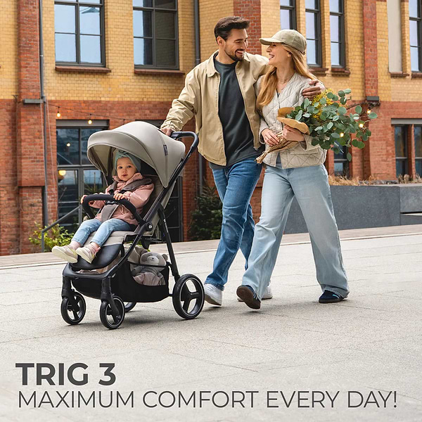 Фото - Коляска прогулянкова Kinderkraft Trig 3 Onyx Black (KSTRIG03BLK0000)