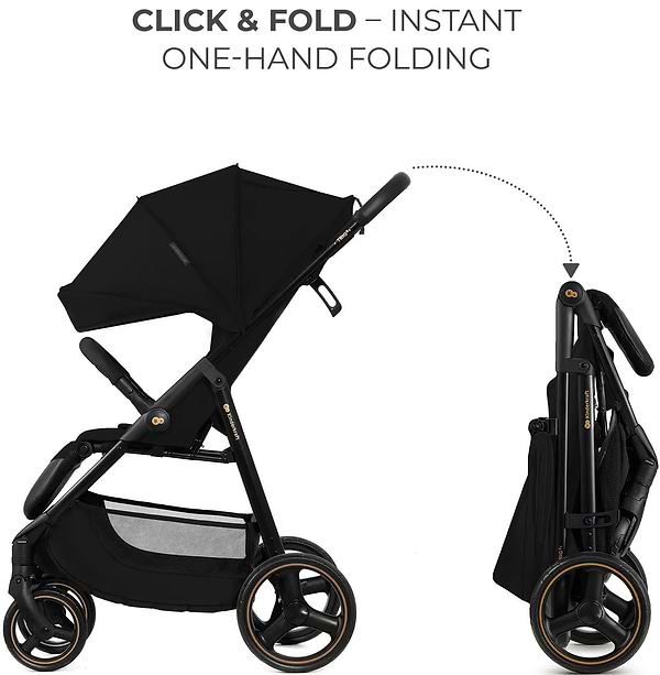 Фото - Коляска прогулянкова Kinderkraft Trig 3 Onyx Black (KSTRIG03BLK0000)