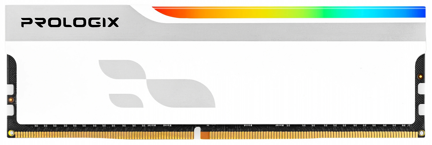 Память DDR ProLogix DDR4 16GB/3200 Onyx White RGB (PRO16GB3200YWR4)