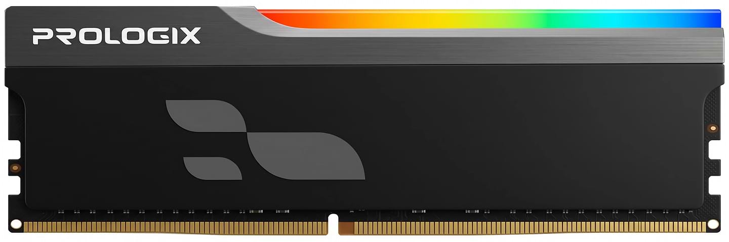 Пам'ять DDR ProLogix DDR4 16GB/3600 Onyx Black RGB (PRO16GB3600YBR4)