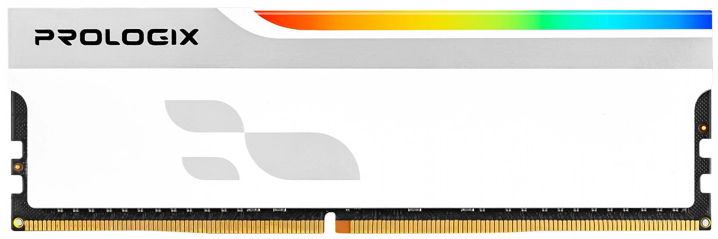 Пам'ять DDR ProLogix DDR4 8GB/3600 Onyx White RGB (PRO8GB3600YWR4)