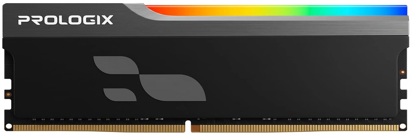 Пам'ять DDR ProLogix DDR5 16GB/6000 Onyx Black RGB (PRO16GB6000YBR5)