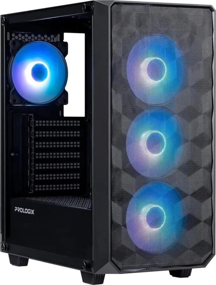 Корпус ProLogix E120 Tempered Glass&Mesh Black