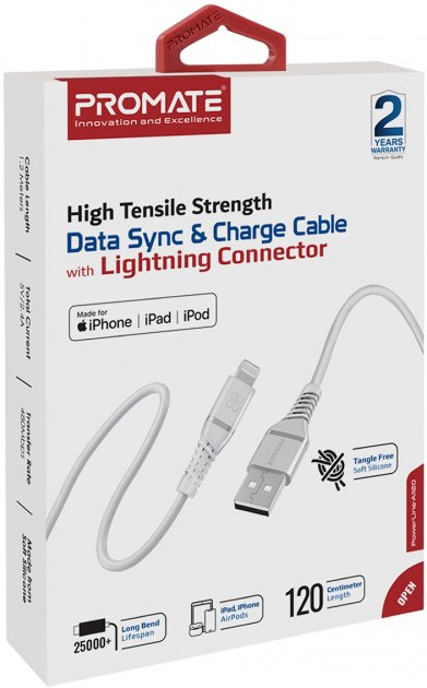 Фото - Кабель Promate Powerline-ai120 White