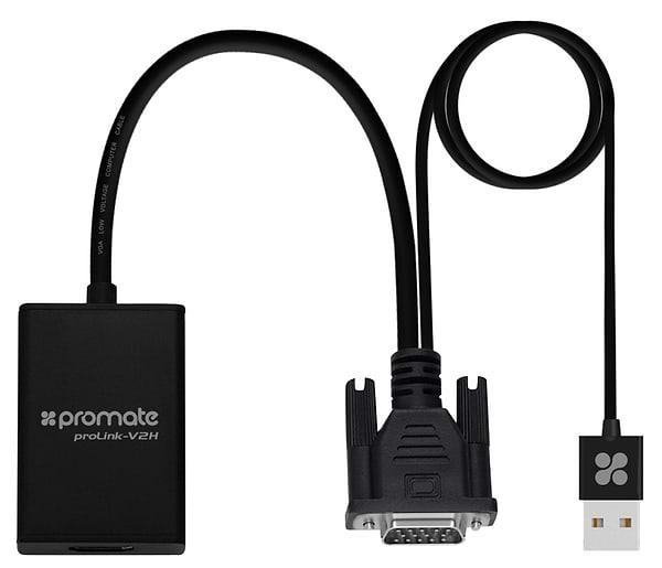 Фото - Перехідник Promate Prolink-v2h.Black