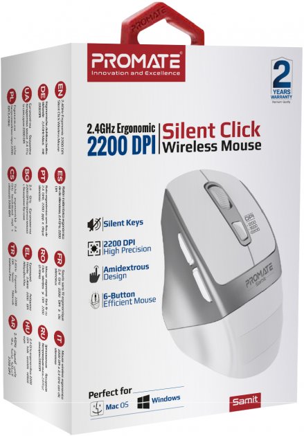 Фото - Миша бездротова Promate Samit.White