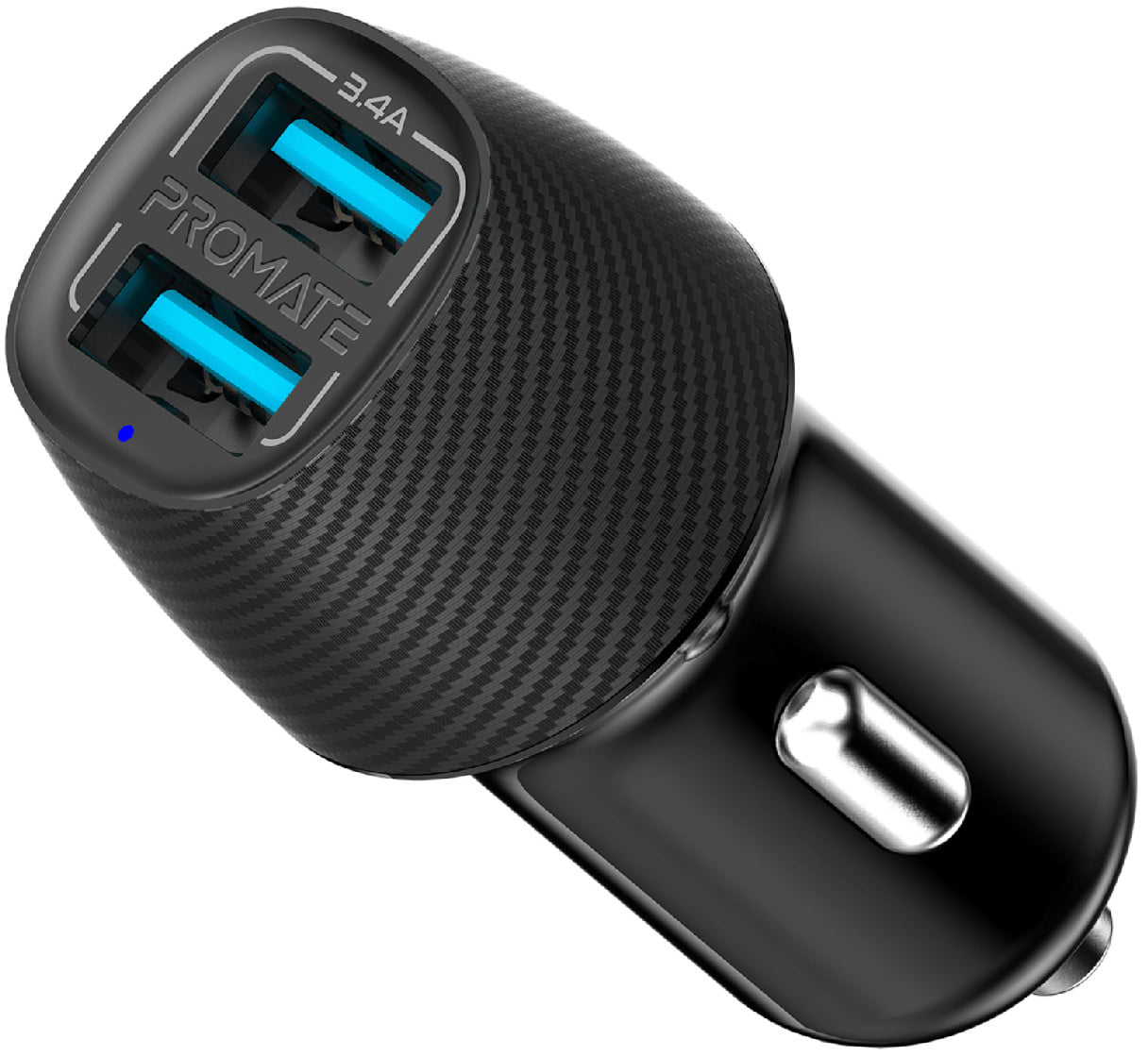 Автомобільний зарядний пристрій Promate Voltrip-duo Black - Фото 1