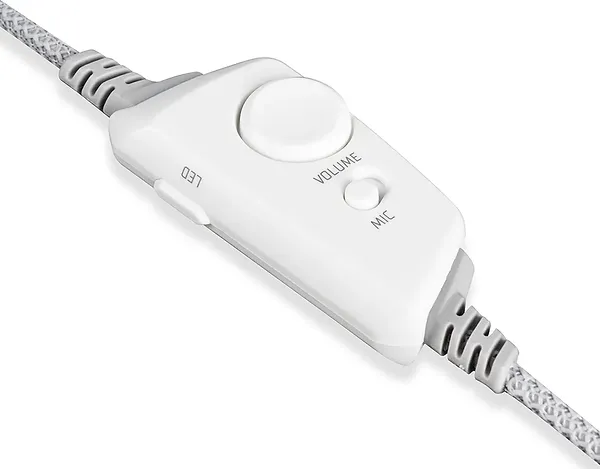 Фото - Гарнітура дротова ігрова Modecom Volcano RGB Prometheus 7.1 White USB (S-MC-899-PROMETHEUS-200)