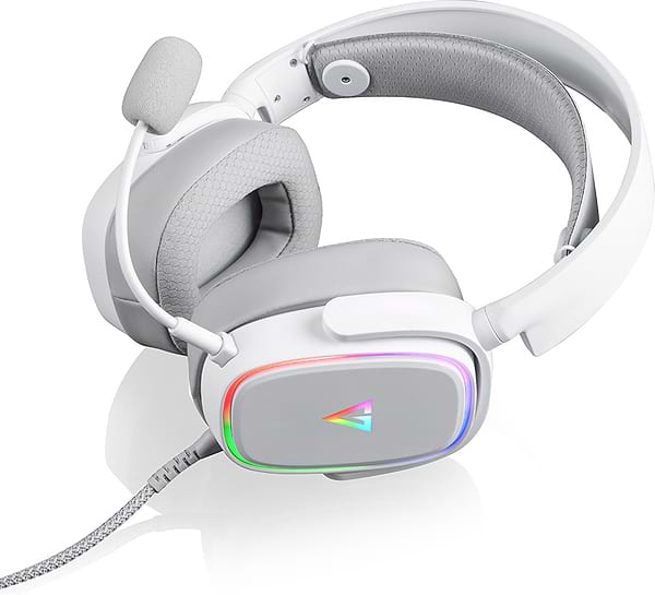 Фото - Гарнітура дротова ігрова Modecom Volcano RGB Prometheus 7.1 White USB (S-MC-899-PROMETHEUS-200) Фото - Гарнітура дротова ігрова Modecom Volcano RGB Prometheus 7.1 White USB (S-MC-899-PROMETHEUS-200)