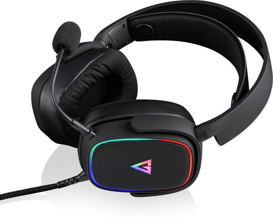 Гарнитура проводная игровая Modecom Volcano RGB Prometheus 7.1 Black USB (S-MC-899-PROMETHEUS-100) - Фото 1