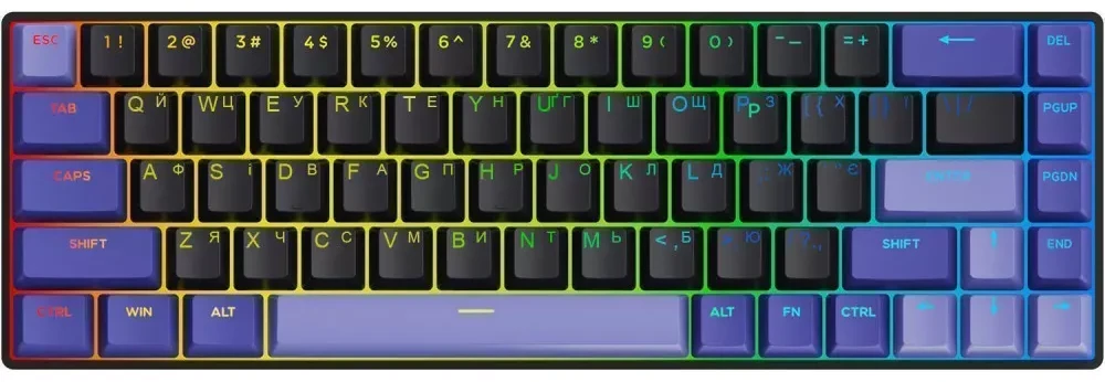 Клавиатура проводная игровая Proove Gaming Cyrex (Ukraine Layout) black/purple (MKCR00022416)