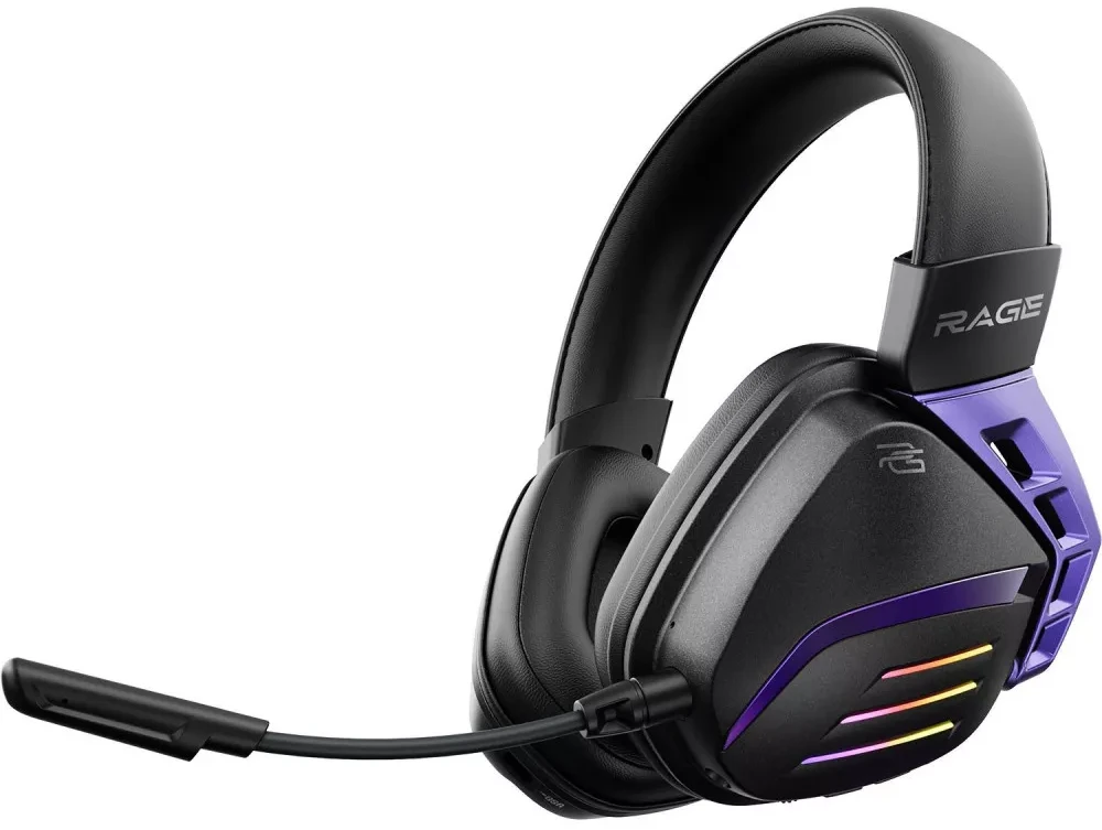 Гарнітура бездротова ігрова Proove Gaming Rage (APP) black/purple (WHRG00020001)
