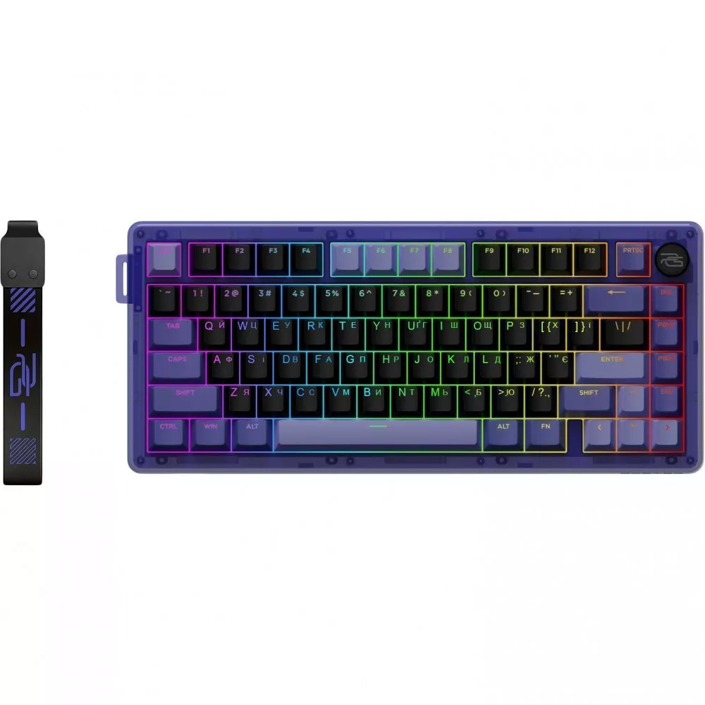 Клавиатура беспроводная игровая Proove Gaming T-Racer (Ukraine Layout) purple/black (WKTR00022414)