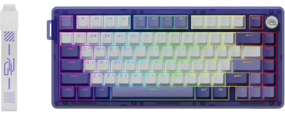 Клавиатура беспроводная игровая Proove Gaming T-Racer (Ukraine Layout) purple/white (WKTR00022417)