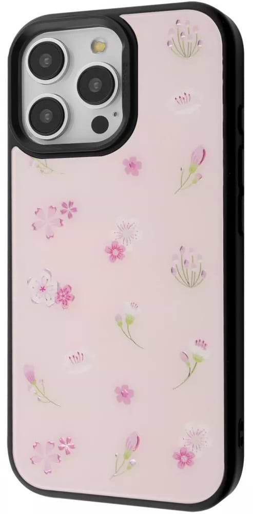 Чохол для смартфону Proove Muse Fleur Case with Magnetic Ring iPhone 16 Pro pink flower (PCMFIP16P0B7)