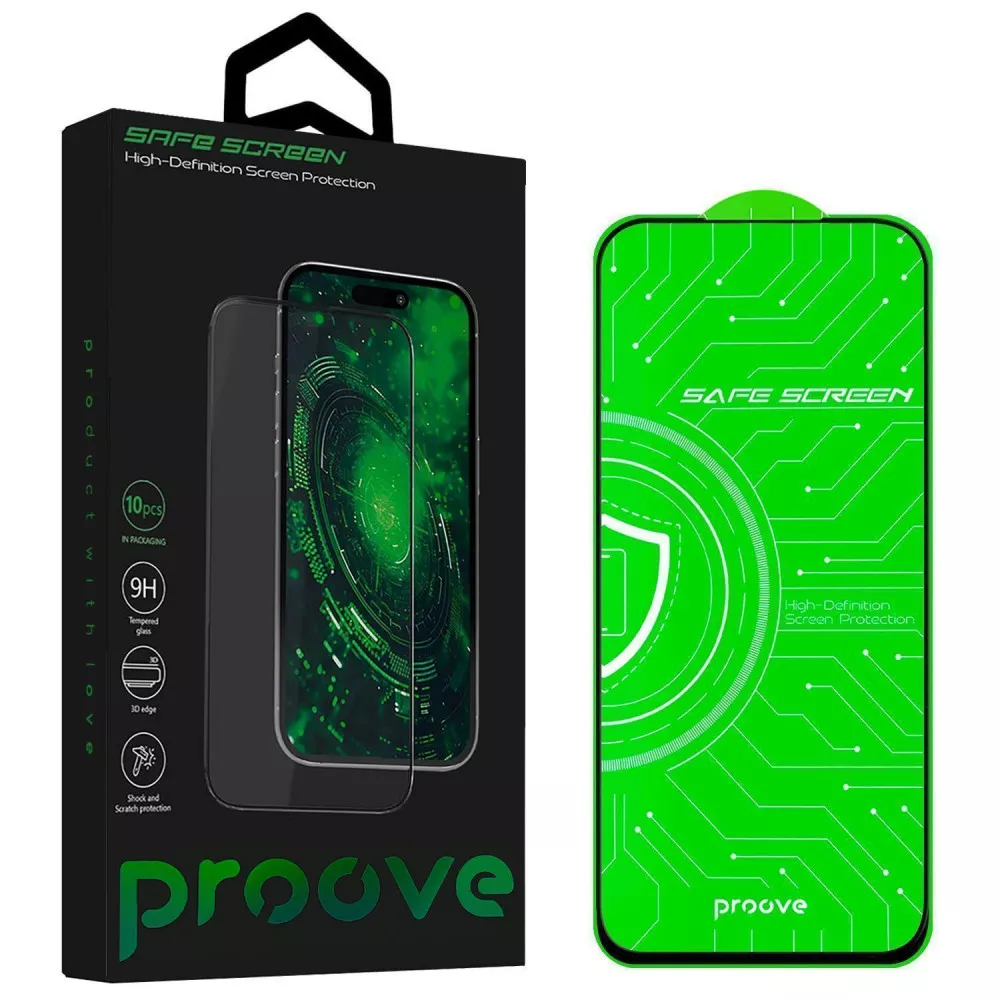 Захисне скло для смартфону Proove Safe Screen Samsung Galaxy A24 (10pcs) black (PGPSSSGA2401)