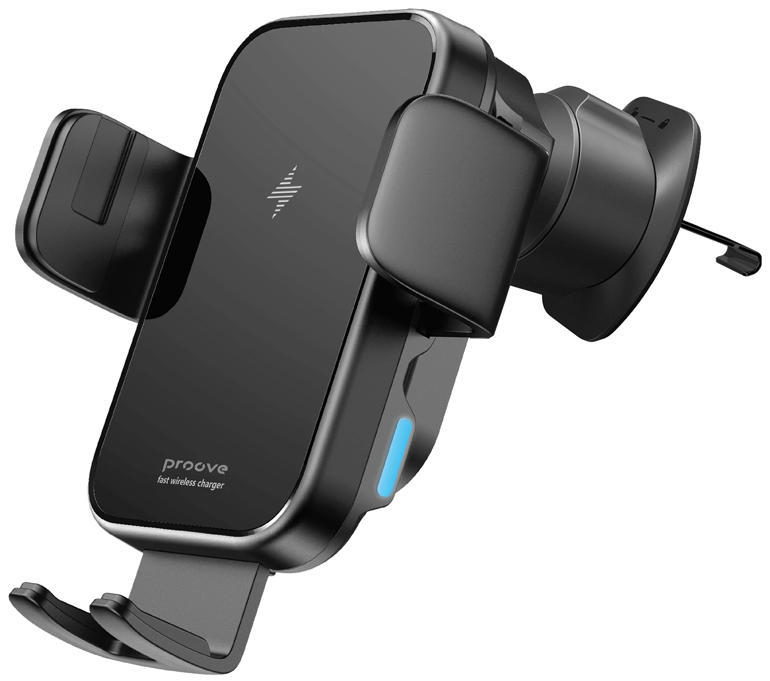Автотримач з бездротовою зарядкою Proove Triple Clamp15W Black (479210001)