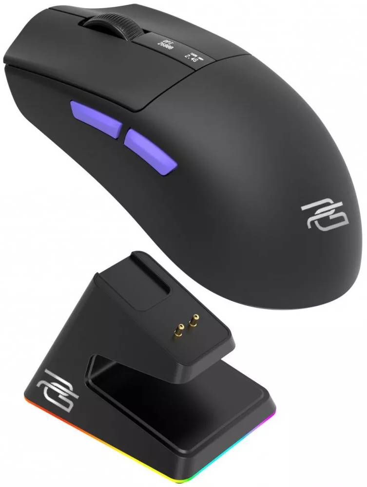 Мышь беспроводная игровая Proove Gaming Jester 8K with Charging Dock black/purple (WMJSCD022016)