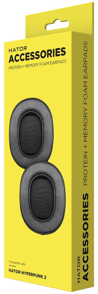 Фото - Уцінка - Амбушюр для навушників Hator до HATOR Hyperpunk 2 Black 2 шт. (ACC-111)