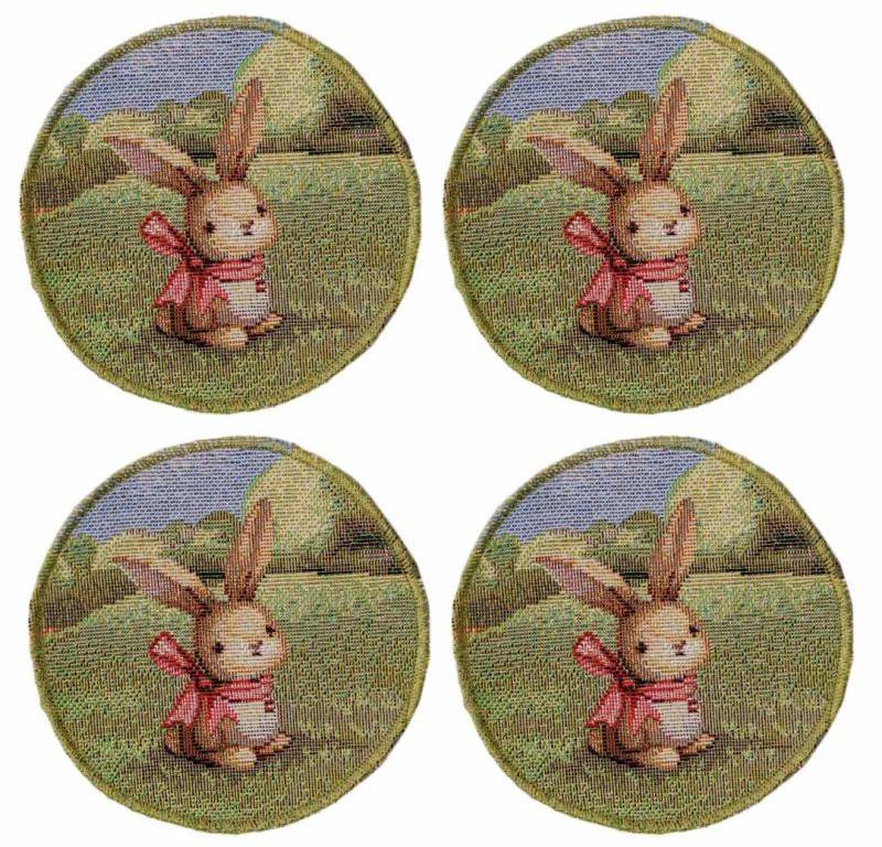 Набор салфеток под чашку Прованс Пасхальный гобеленовый набор Настроение D11 см (044364)
