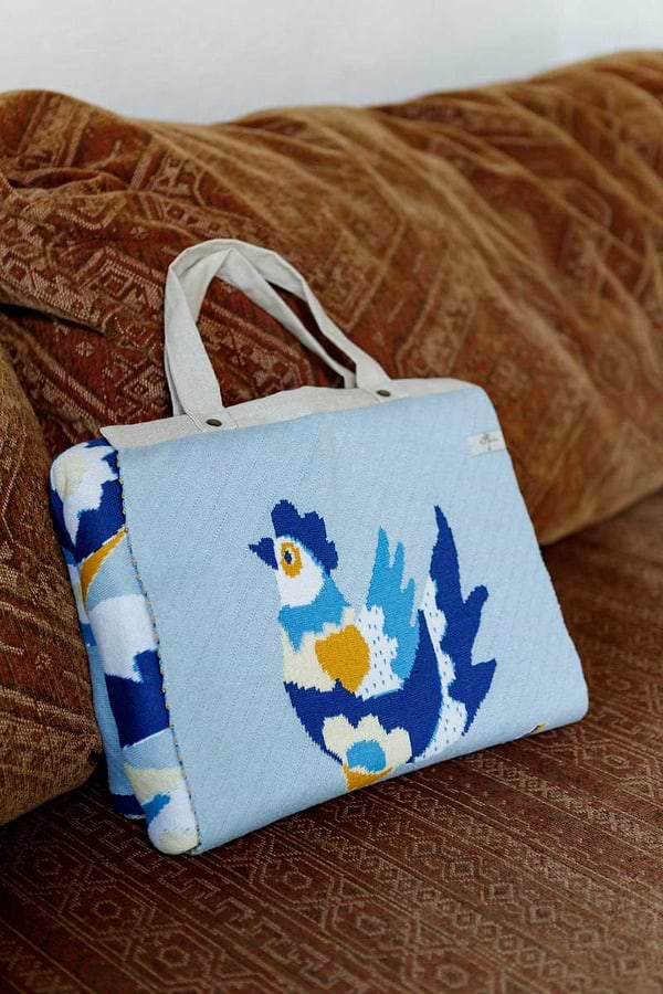 Фото - Плед односпальный Прованс Вязаный в украинском стиле Самчиковские мотивы 120х180 см (044462)