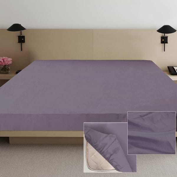 Фото - Простирадло двоспальне Ярослав сатин 180х215 диз.02 (сіро-блакитний) (39609)