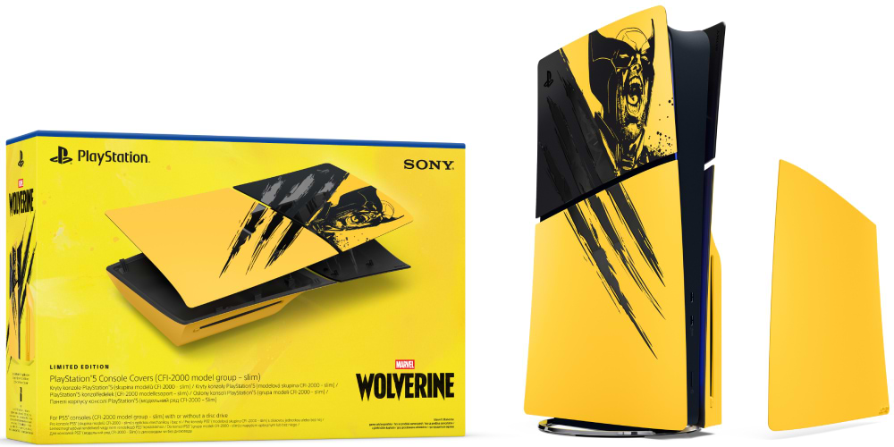 Панелі корпусу консолі PS5 PlayStation 5 Standard & Digital [Marvel's Wolverine Limited Edition]