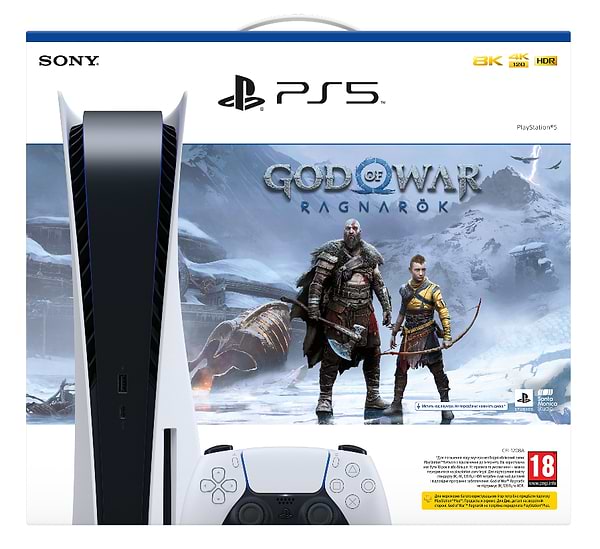 Фото - Ігрова приставка PlayStation 5 + PS5 God of War Ragnarök (код)
