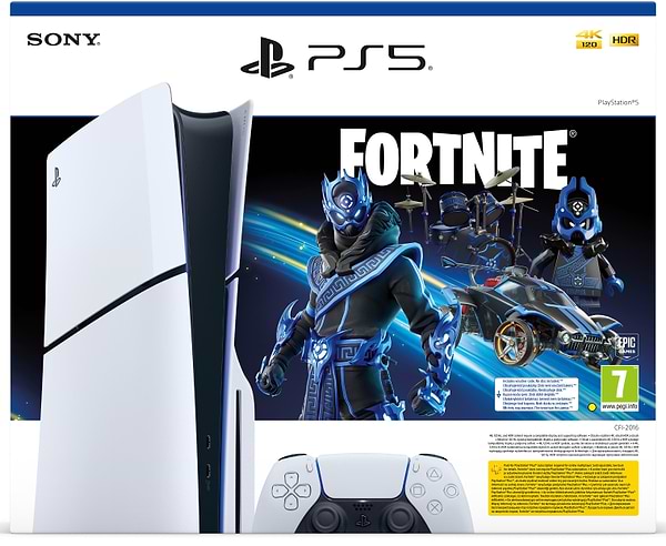 Фото - Уценка - Игровая приставка PlayStation 5 Slim [Fortnite® Cobalt Star Bundle]