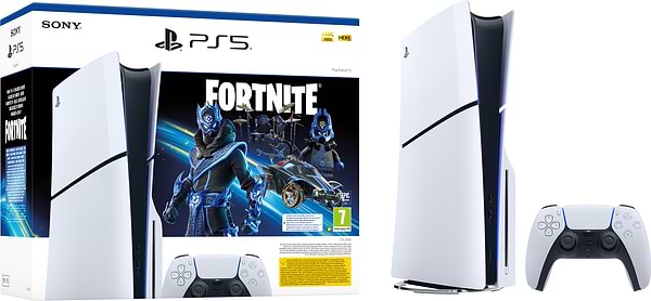 Фото - Уценка - Игровая приставка PlayStation 5 Slim [Fortnite® Cobalt Star Bundle]