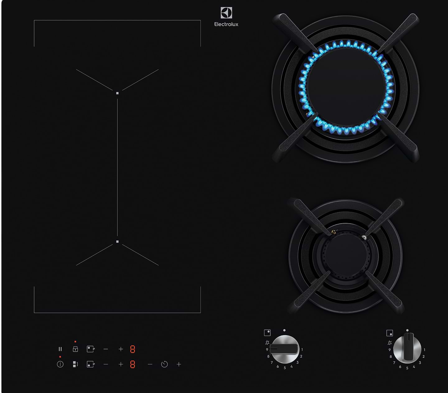 Варочная панель комбинированная Electrolux KDI641723K - Фото 1