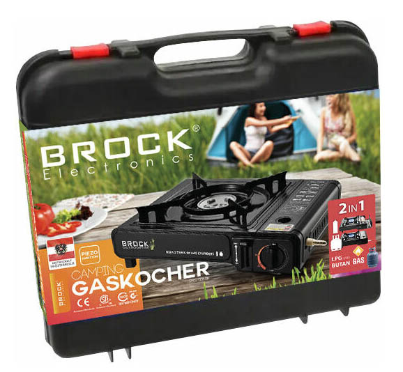 Фото - Плита газова настільна BROCK PSG 001 BK