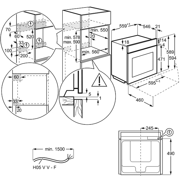 Фото - Духова шафа електрична Electrolux EOABS39WZ