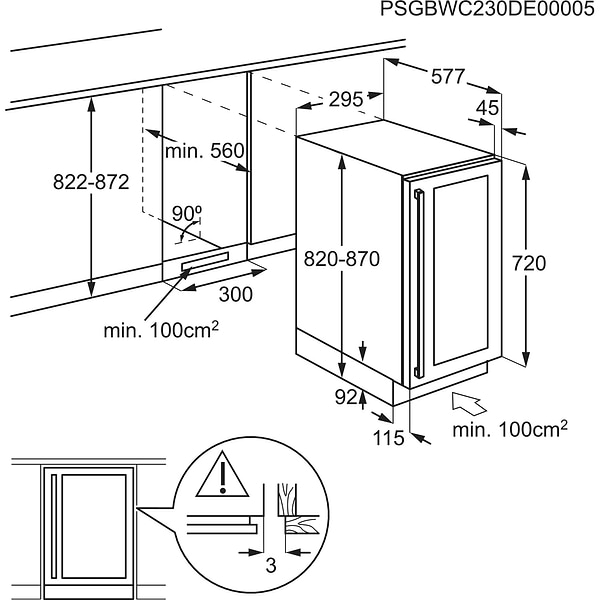 Фото - Винна шафа AEG AWUS020B5B