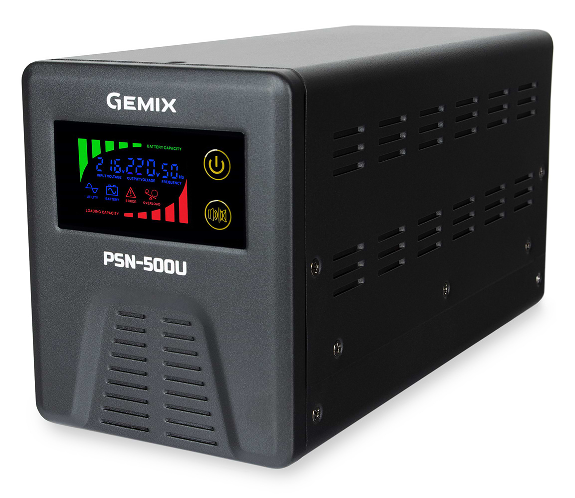 Источник бесперебойного питания Gemix PSN-500U Schuko