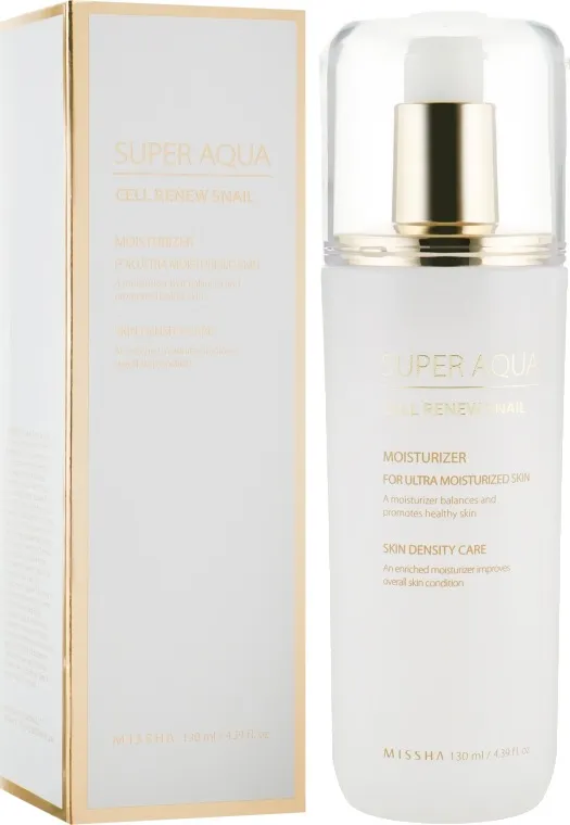 Фото - Лосьон для лица Missha Super Aqua Cell Renew Snail 130 мл (8809581458567) Фото - Лосьон для лица Missha Super Aqua Cell Renew Snail 130 мл (8809581458567)